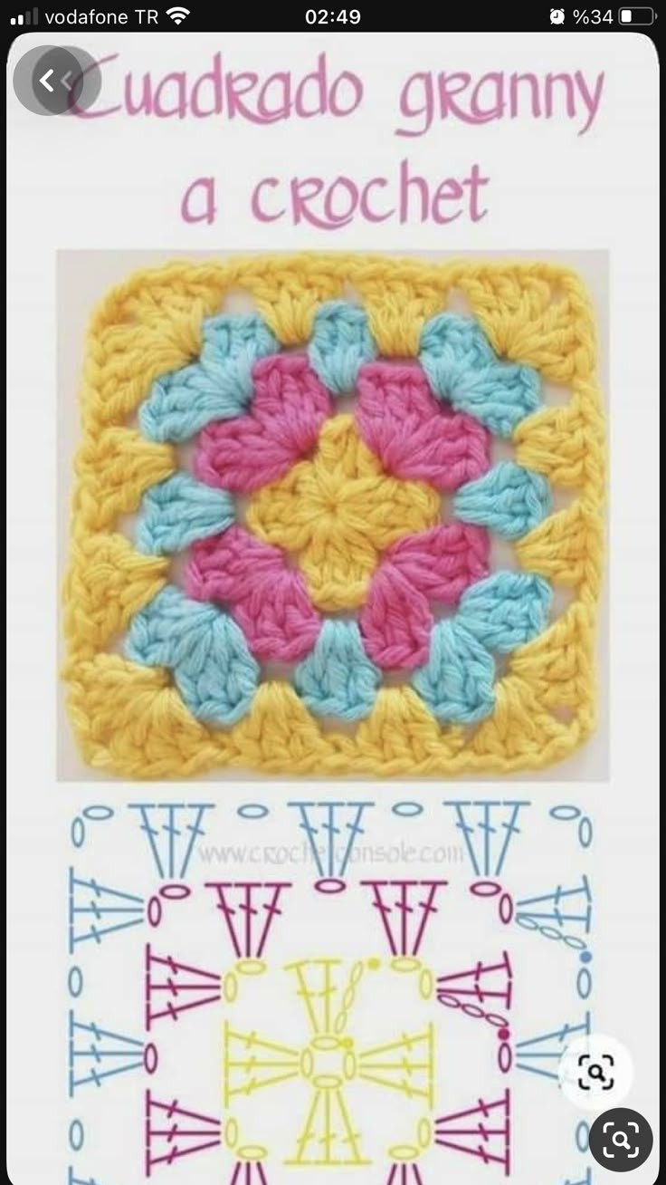 Classic Granny Square Crochet Pattern for Beginners