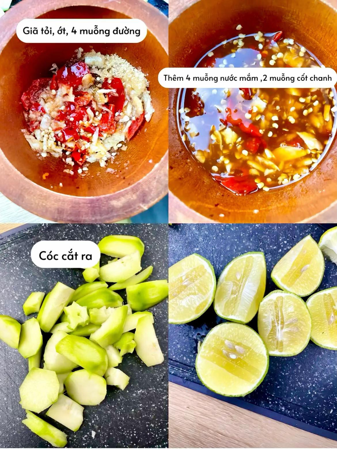 Cóc Non Trộn Sứa Mắm Tỏi Chua Cay Giòn Rụm