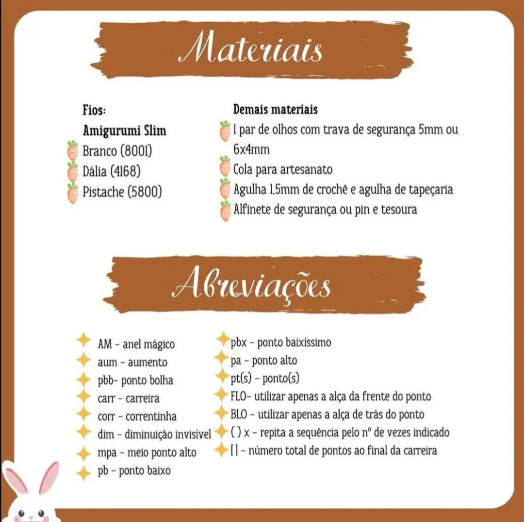 Coelho de Crochê com Cenoura: Um Projeto Amigurumi Encantador