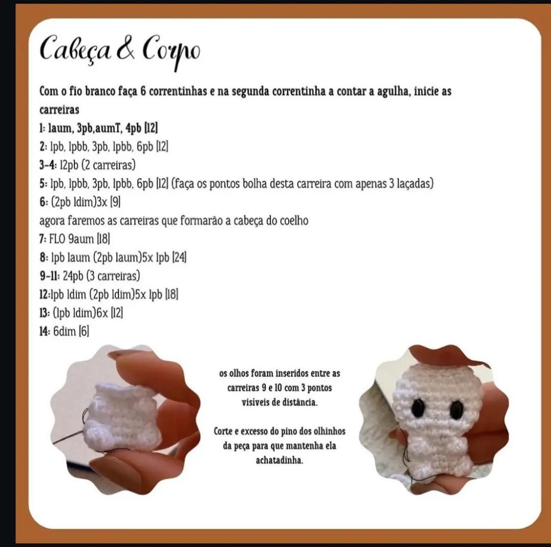 Coelho de Crochê com Cenoura: Um Projeto Amigurumi Encantador