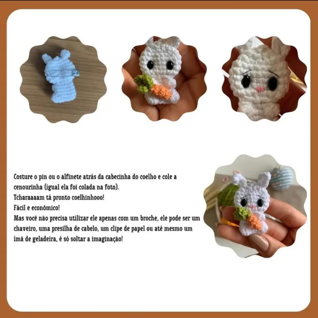 Coelho de Crochê com Cenoura: Um Projeto Amigurumi Encantador