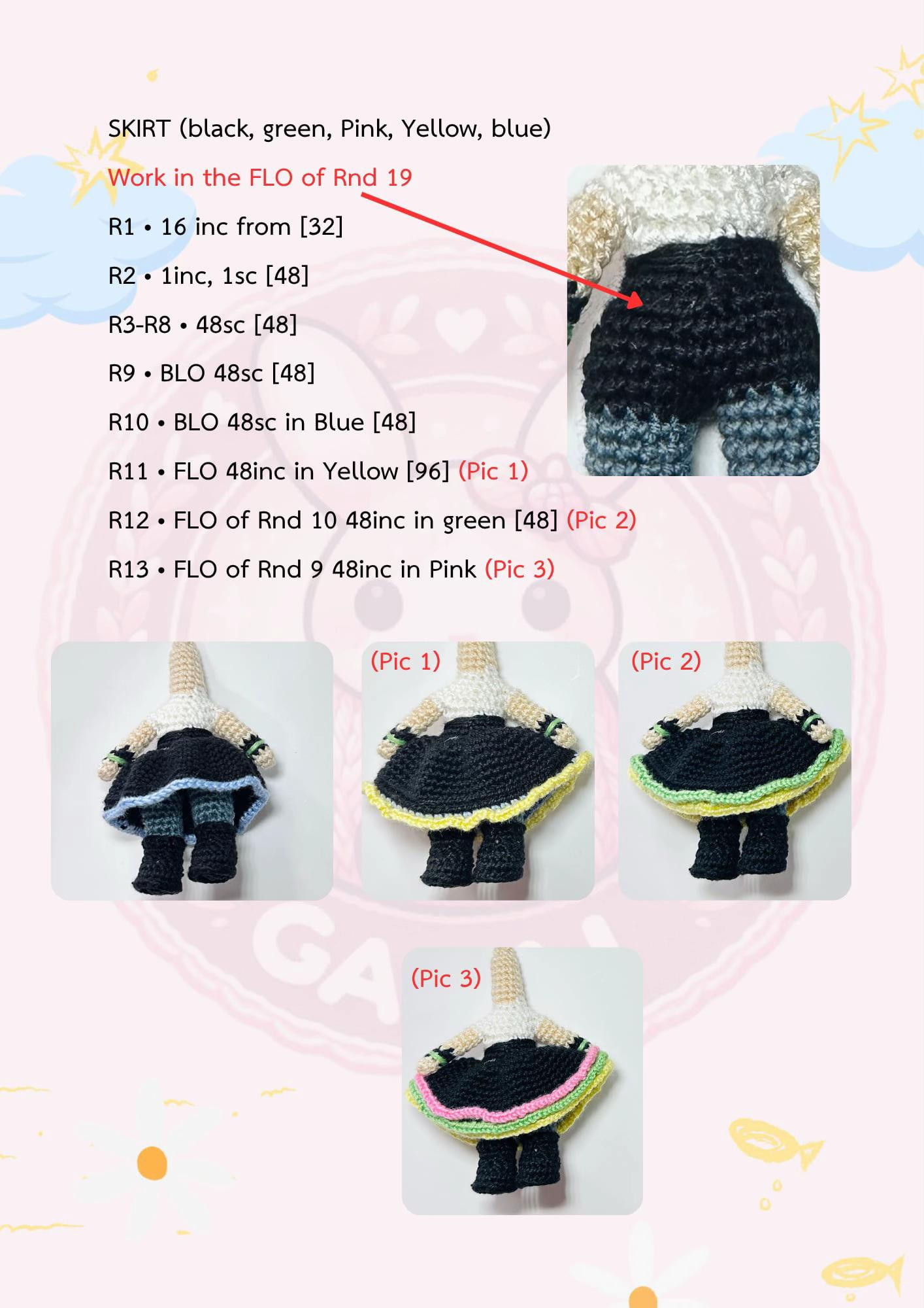 Colorful Amigurumi Doll with Unique Horns and Headphones