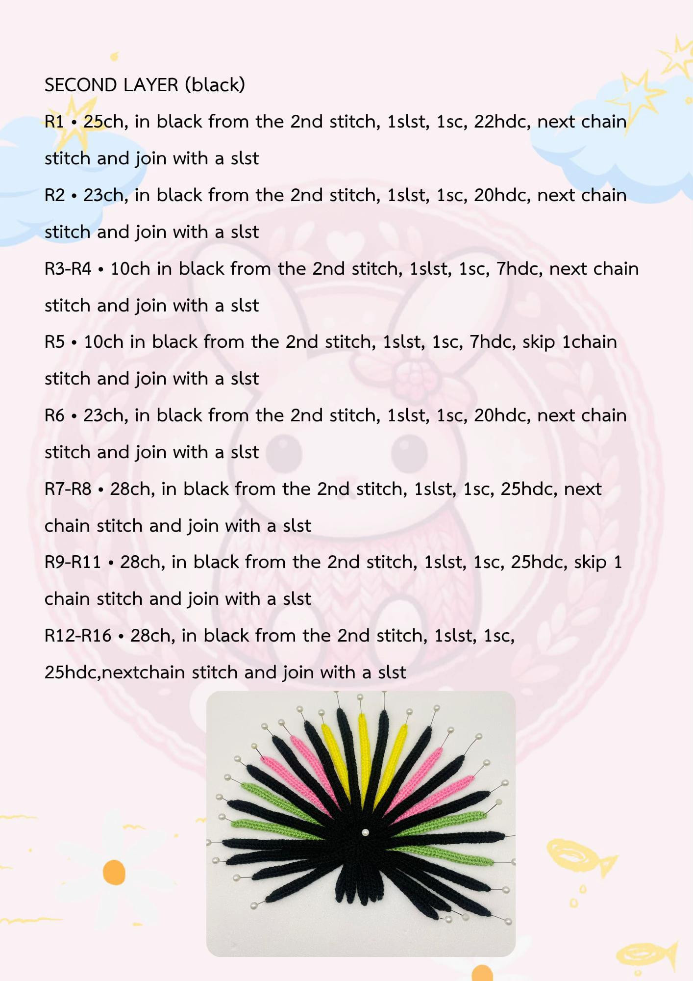 Colorful Amigurumi Doll with Unique Horns and Headphones