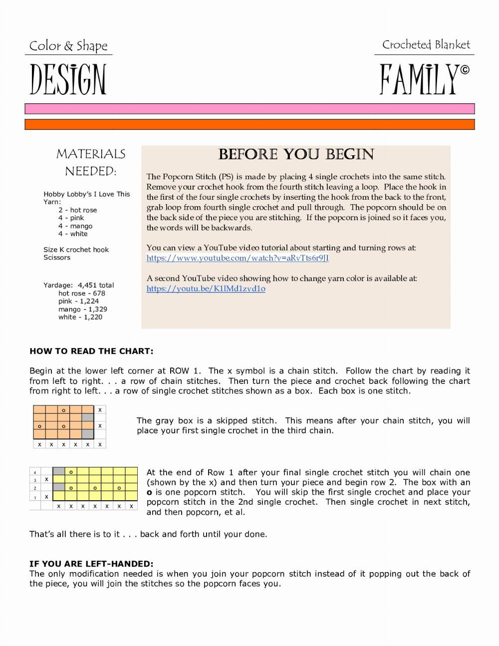 Colorful Crochet Blanket Pattern with Simple Instructions for Beginners