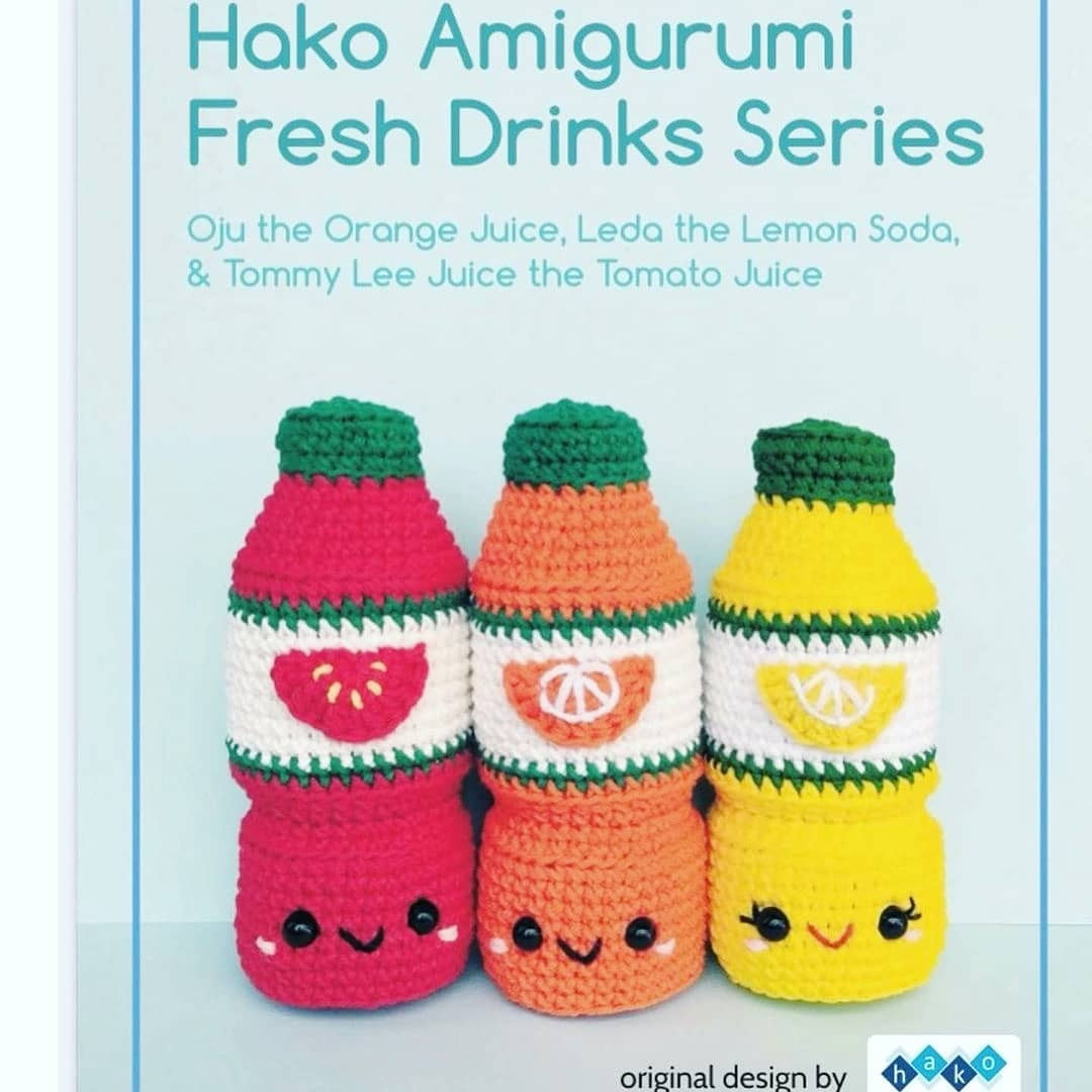 Colorful Crochet Bottle Covers with Cute Fruit Designs - Free Pattern