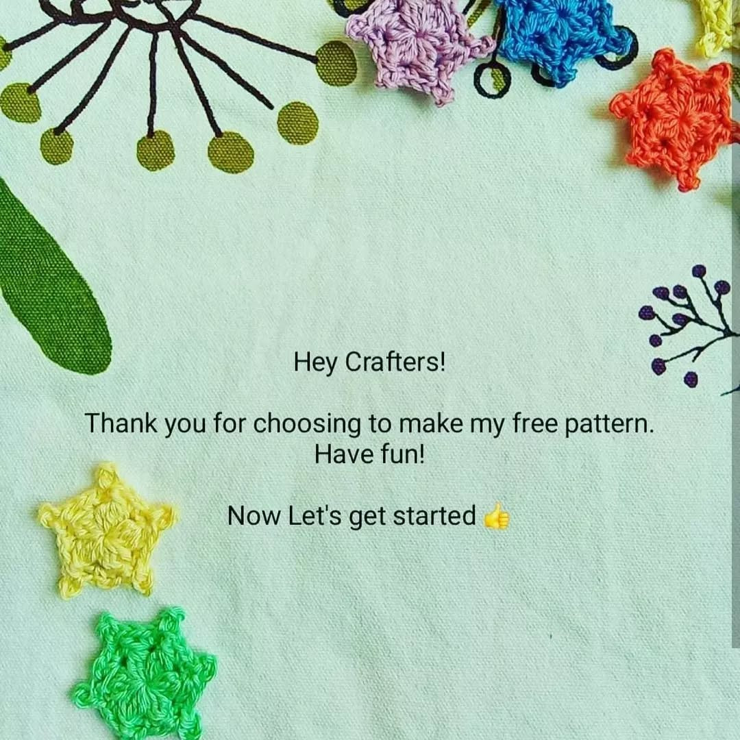 Colorful Crochet Star Snowflakes for Festive Decorations