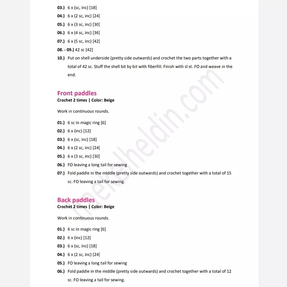 Colorful Crochet Turtle Pattern for Beginners