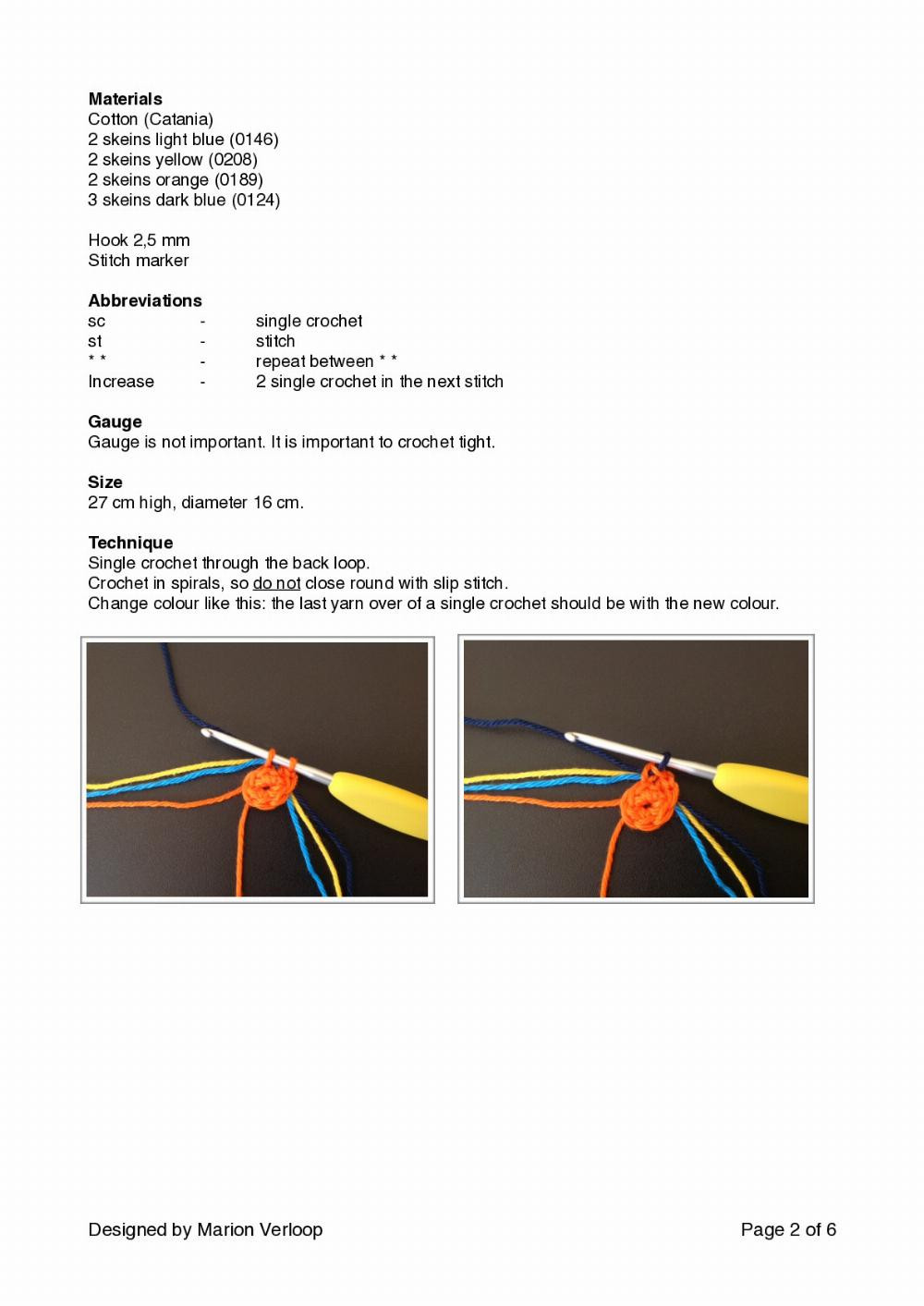 Colorful Wayuu Mochila Crochet Bag Pattern Chart