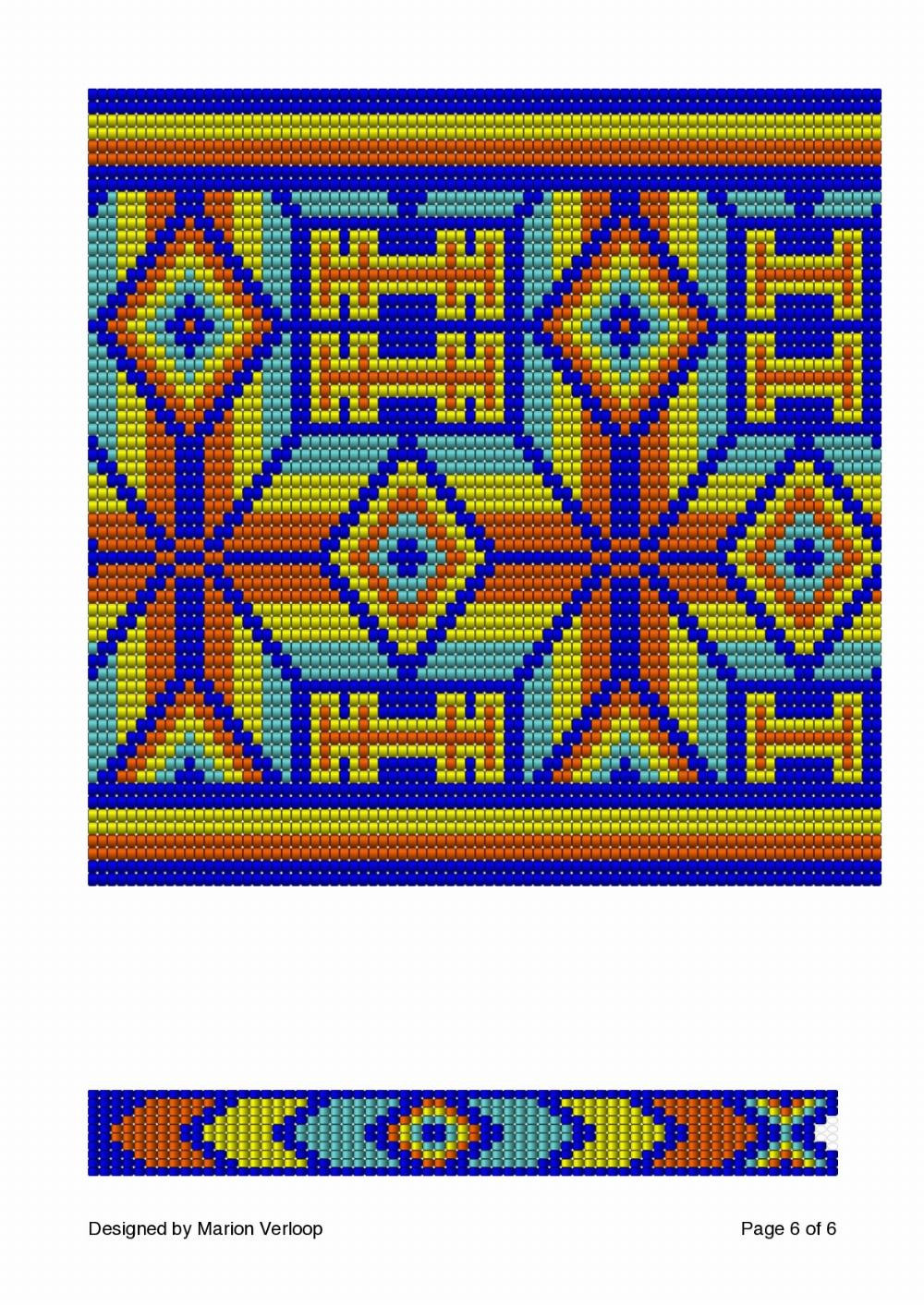 Colorful Wayuu Mochila Crochet Bag Pattern Chart