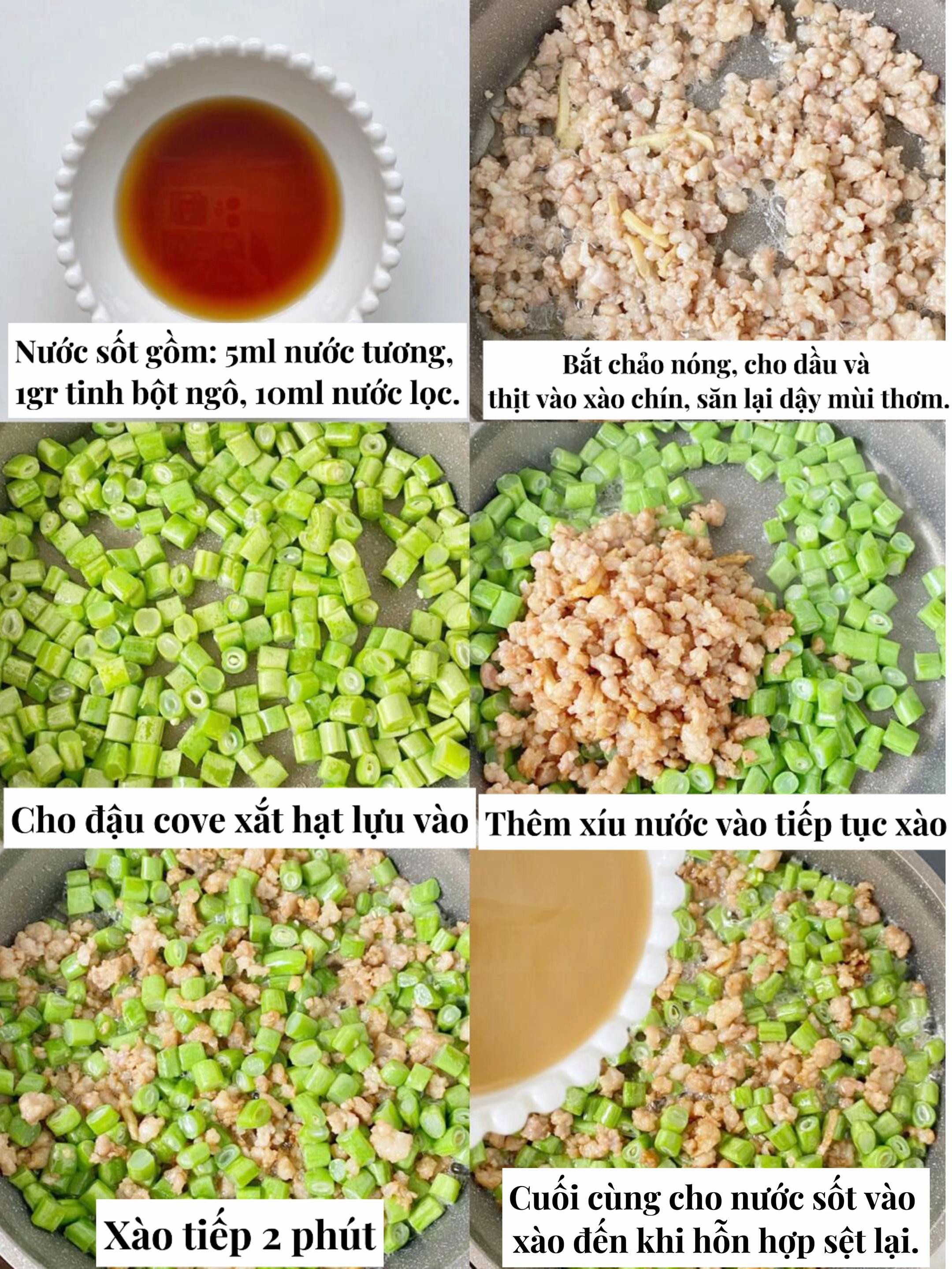 Cơm Thịt Heo Xào Đậu Giòn Ngon Đậm Đà