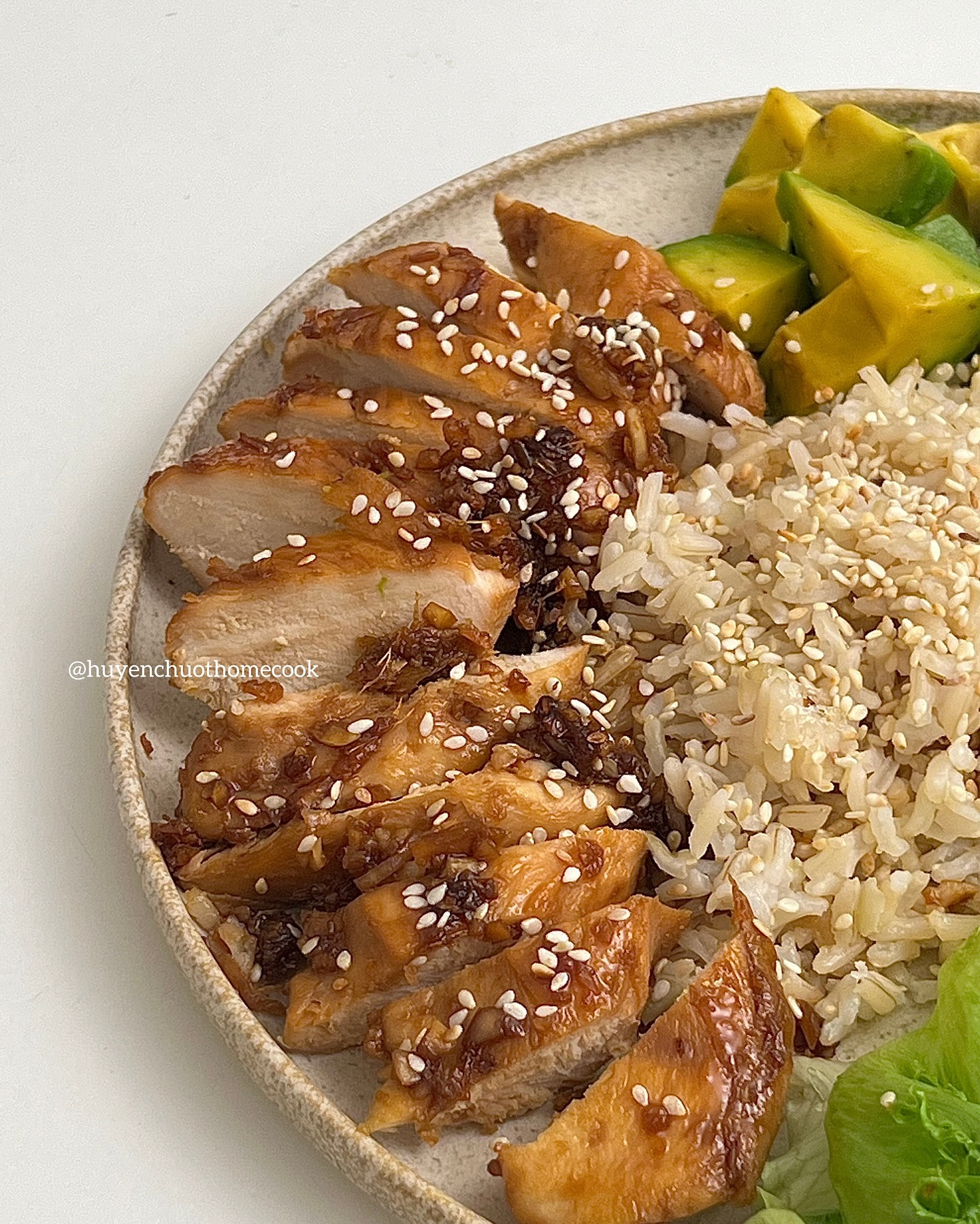 ✿ Cơm Ức gà sốt teriyaki ✿