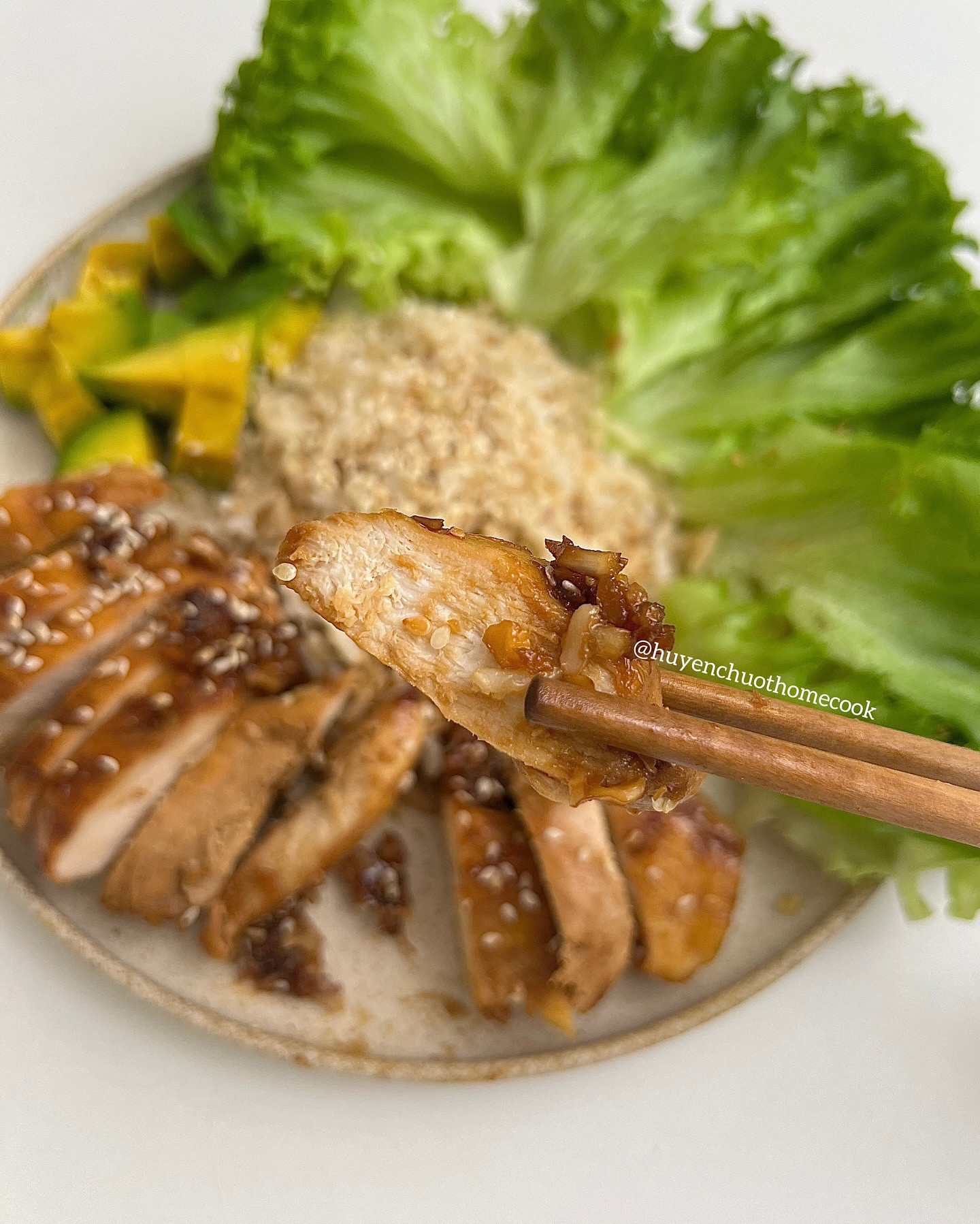 ✿ Cơm Ức gà sốt teriyaki ✿