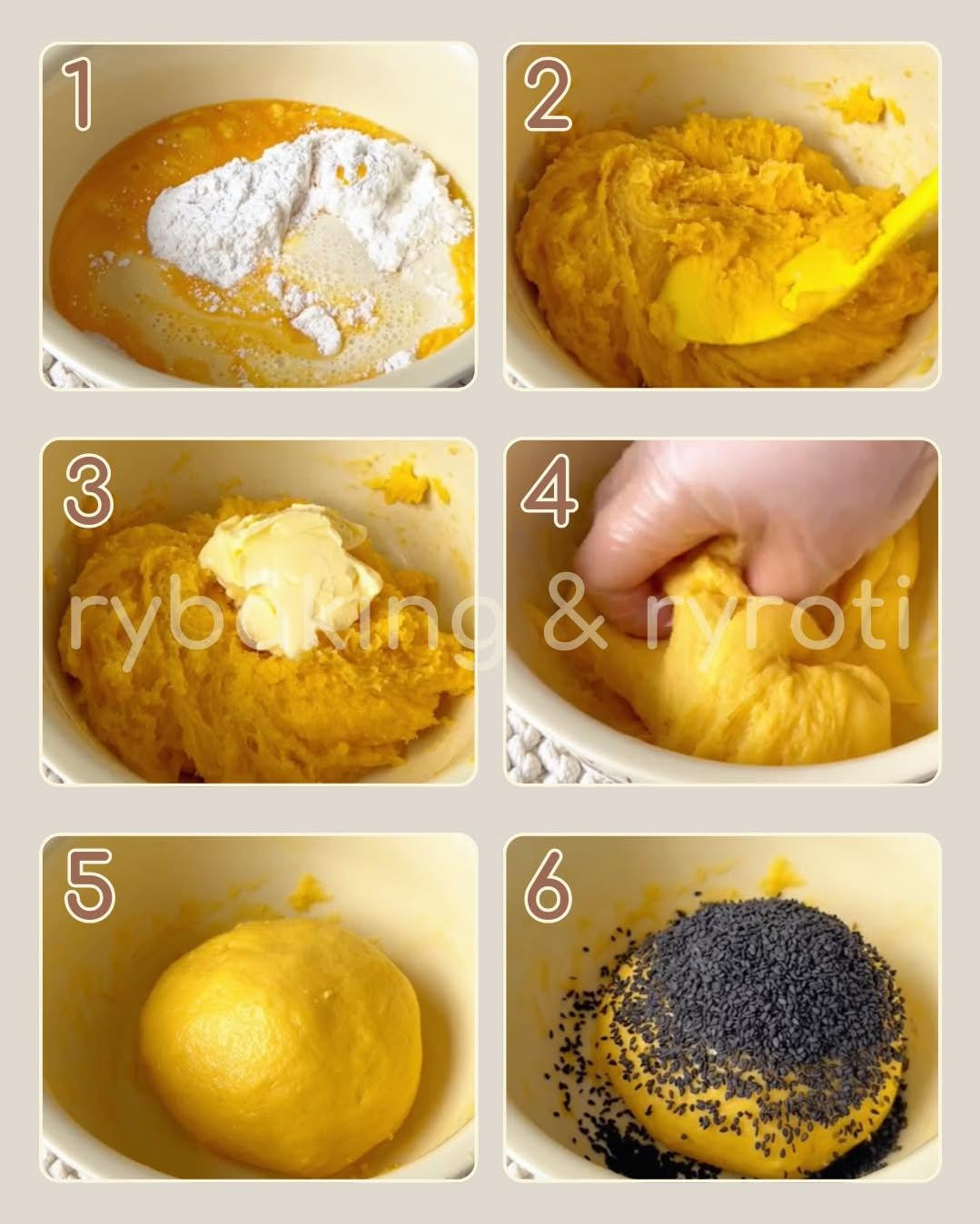 Công thức cách làm Bánh mì mochi Hàn Quốc nhân pudding CỰC KỲ CHI TIẾT