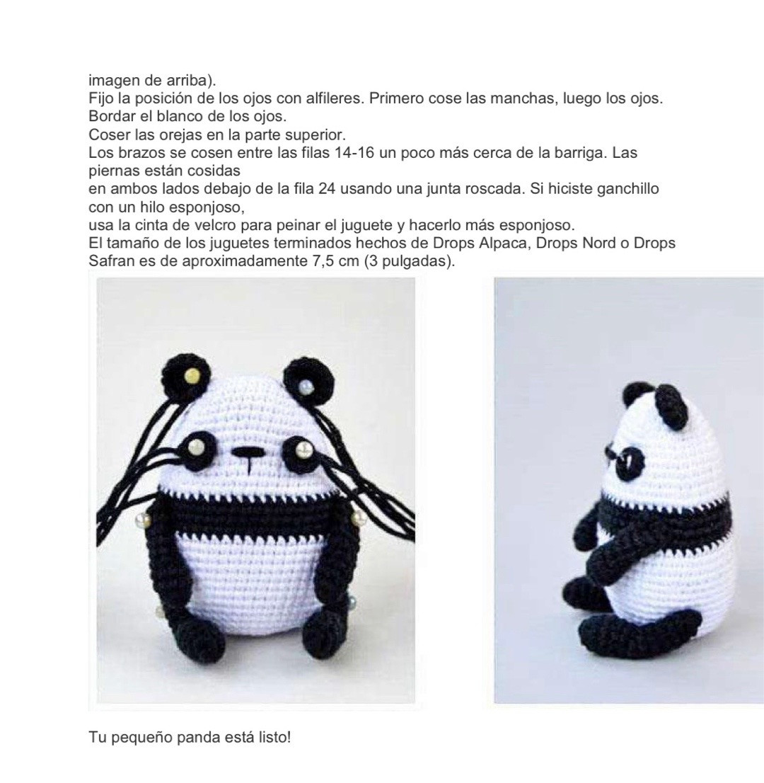 Crea tu propio panda amigurumi con este patrón gratuito
