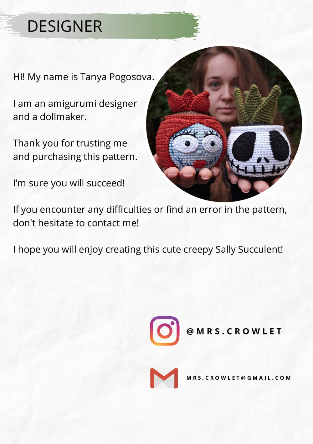 Create a Cute Sally Succulent with This Crochet Pattern PDF