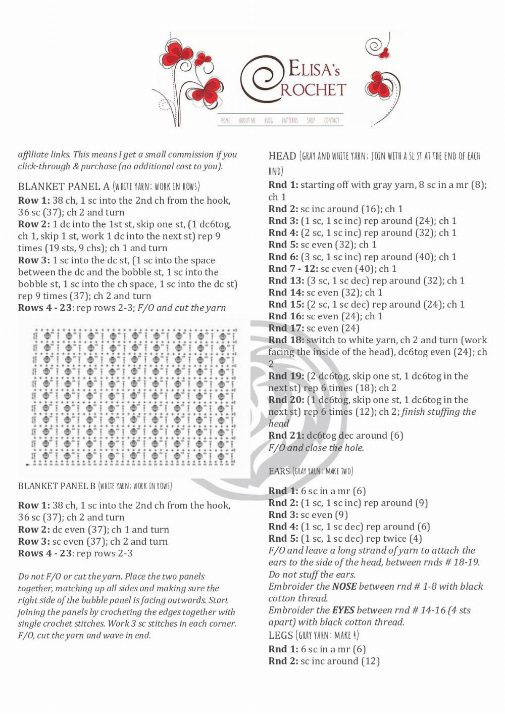 Create a Cute Sheep Security Blanket with This Free Crochet Pattern