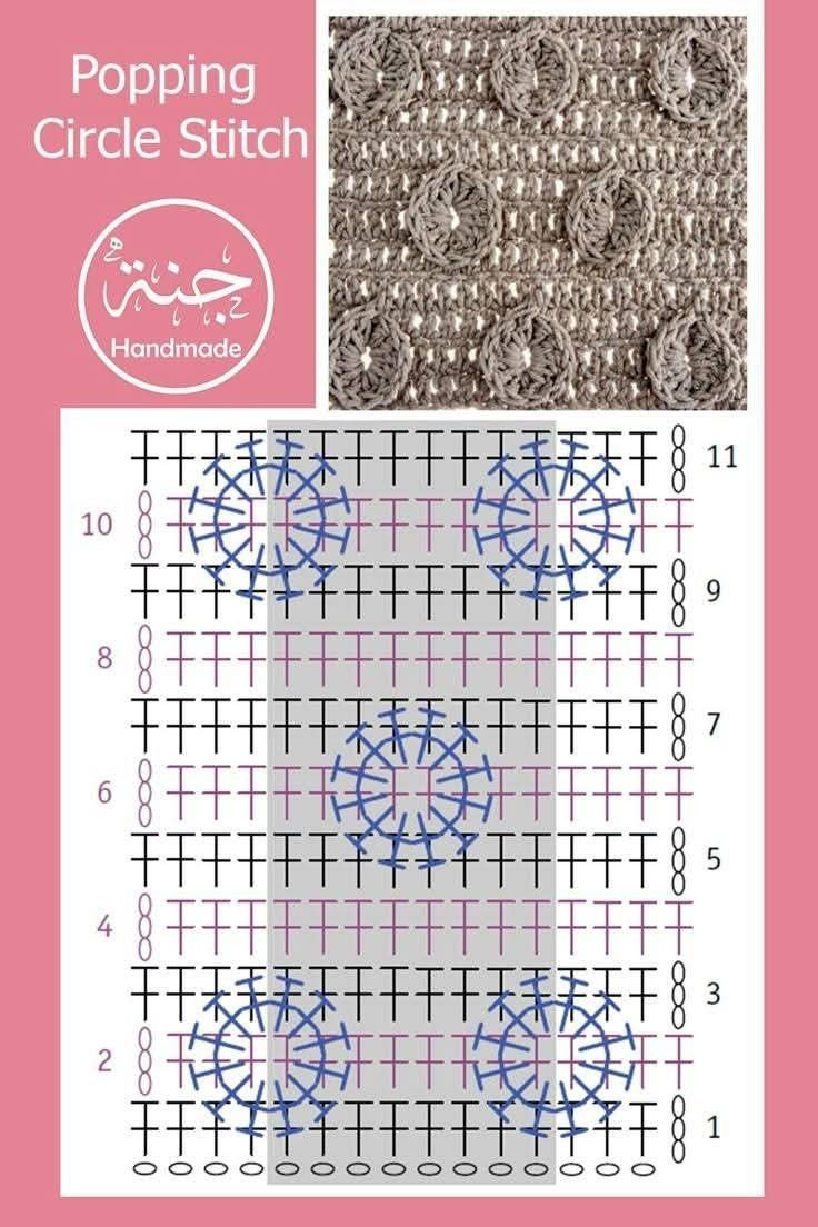 Create Beautiful Embossed Flowers with This Crochet Pattern Chart