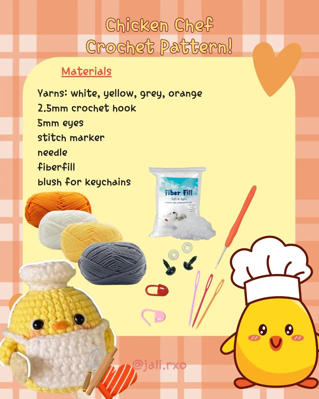 Create Your Own Adorable Chicken Chef with This Crochet Pattern!