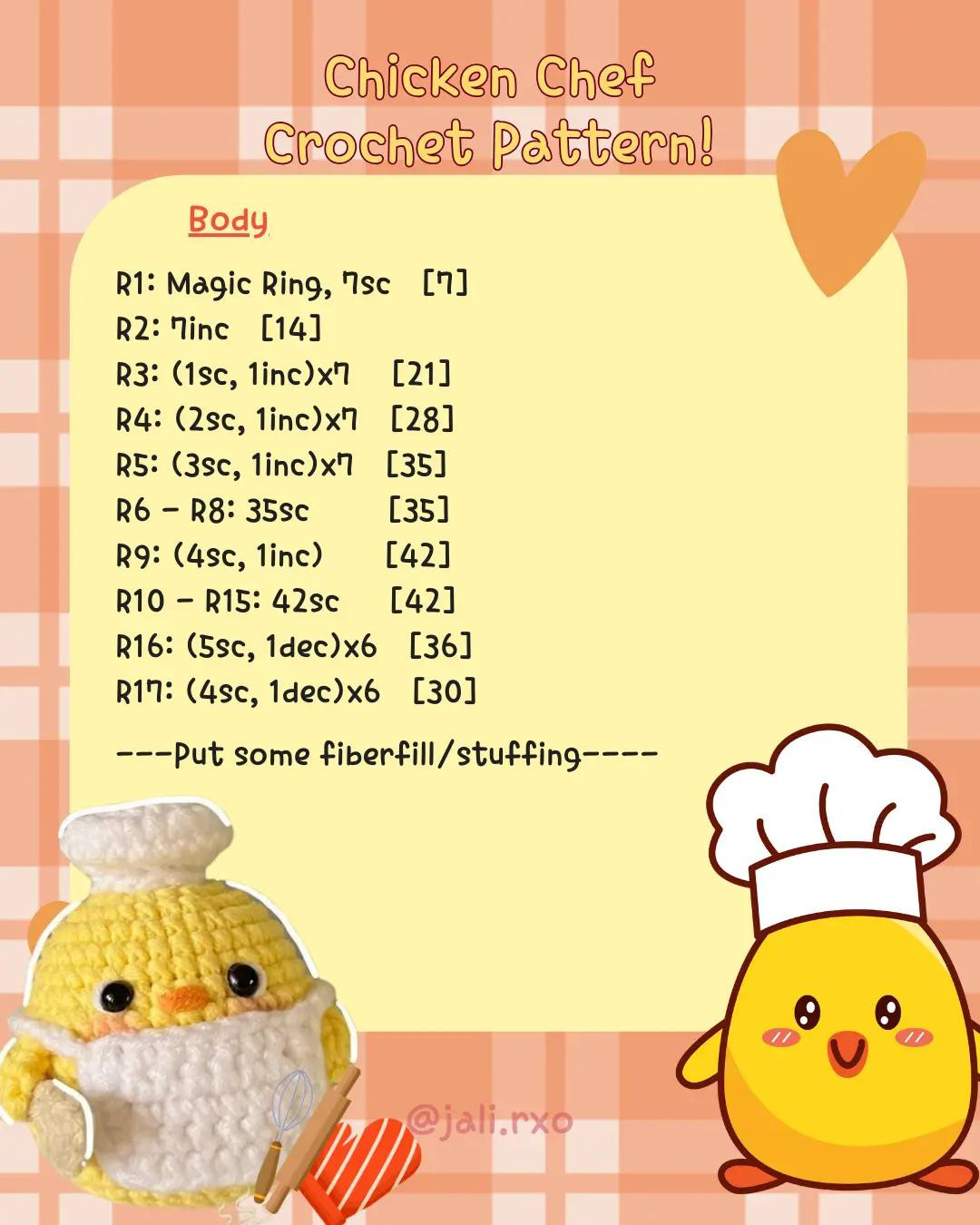 Create Your Own Adorable Chicken Chef with This Crochet Pattern!