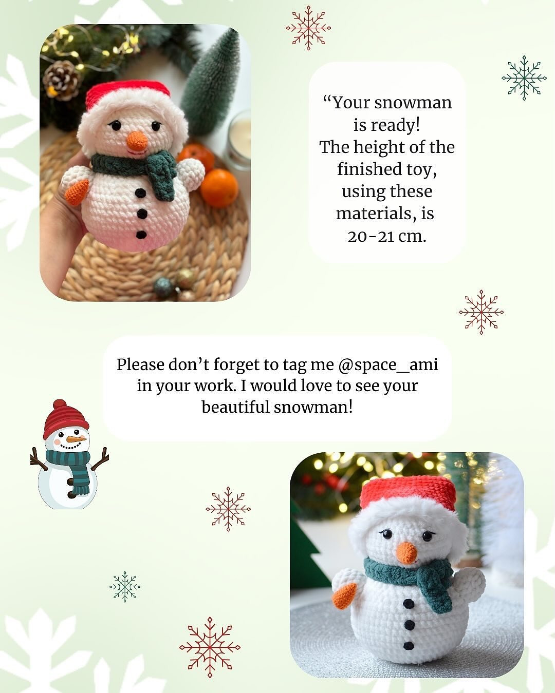 Create Your Own Adorable Crochet Snowman with This Free Pattern