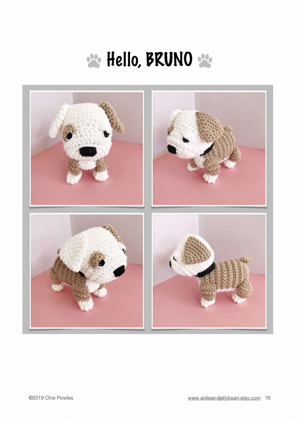 Create Your Own Bruno the Bulldog with This Crochet Pattern