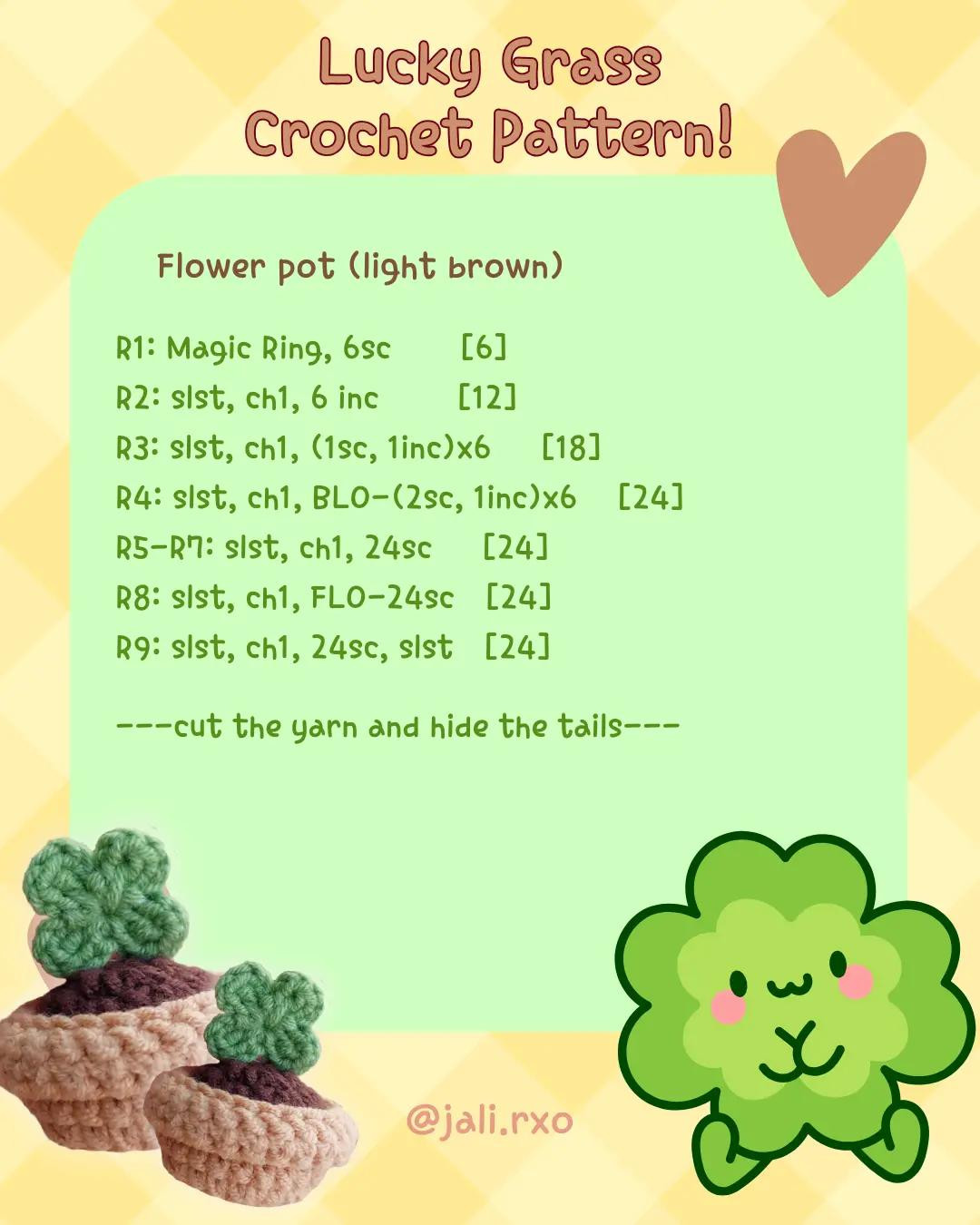 Create Your Own Lucky Grass Crochet Pattern with This Easy Guide