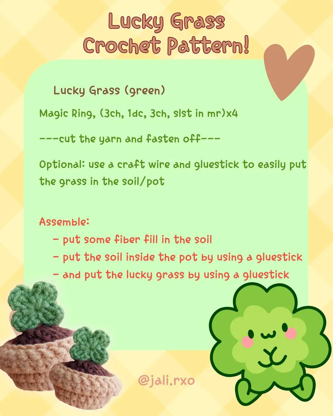 Create Your Own Lucky Grass Crochet Pattern with This Easy Guide