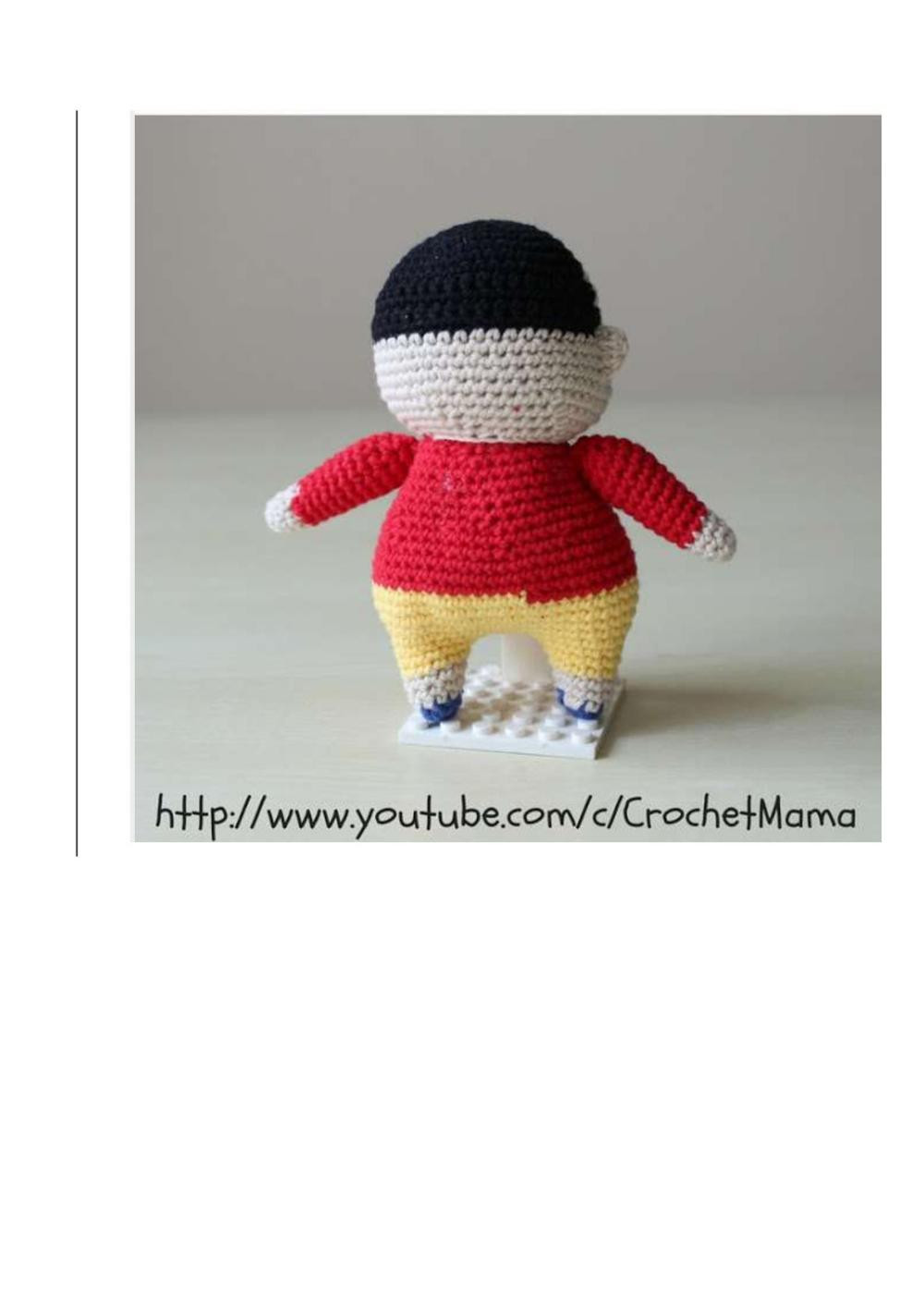 Crochet Amigurumi Shin Chan Tutorial & Pattern
