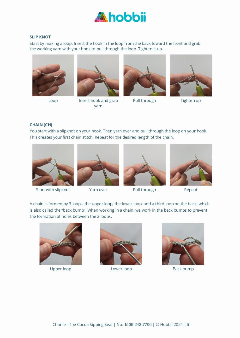 Crochet Charlie the Seal Enjoying a Cup of Cocoa