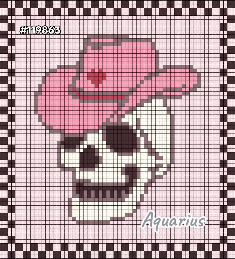 Crochet Chart: Cozy Cat with Wine and a Bottle