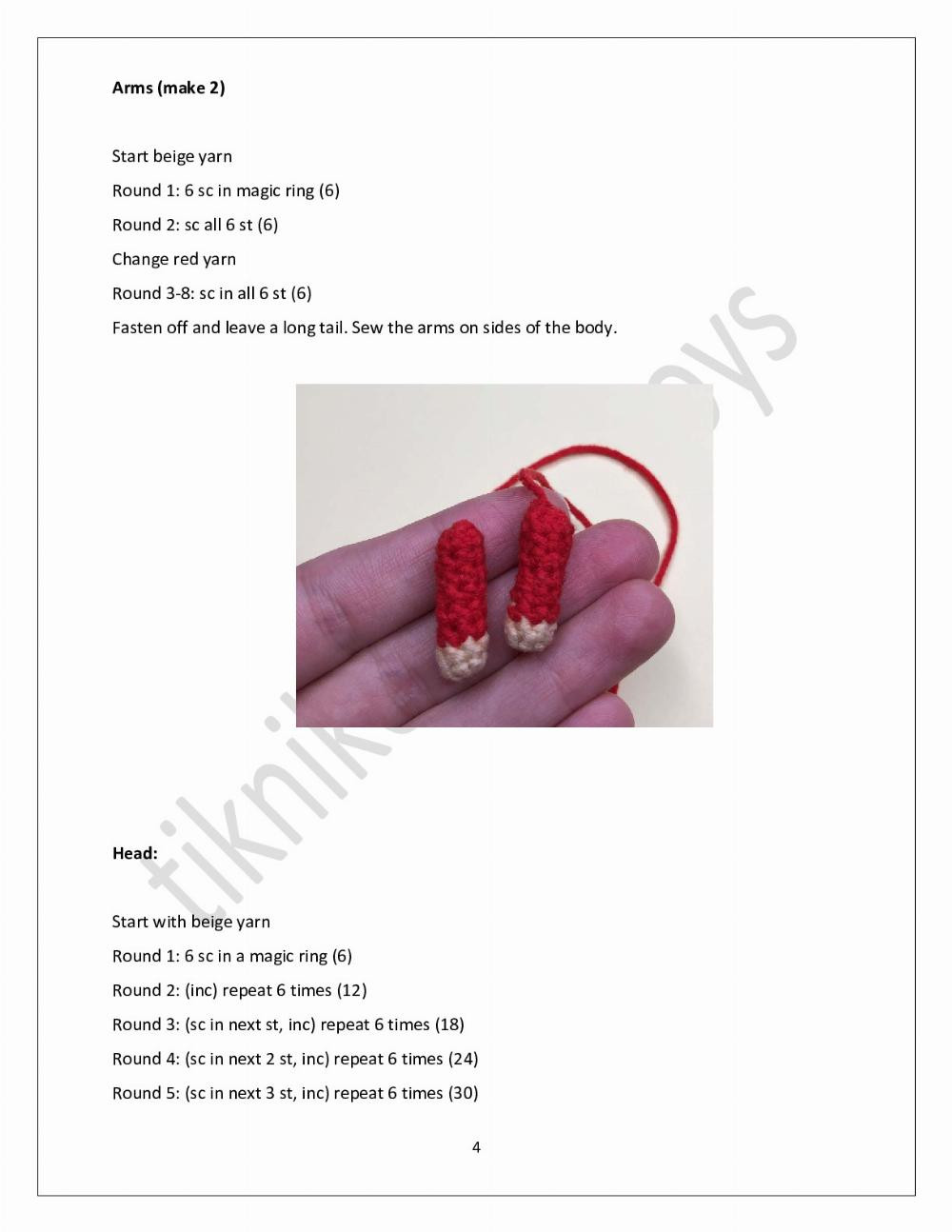 Crochet Christmas Elf Amigurumi Ornament Pattern for Festive Decorations