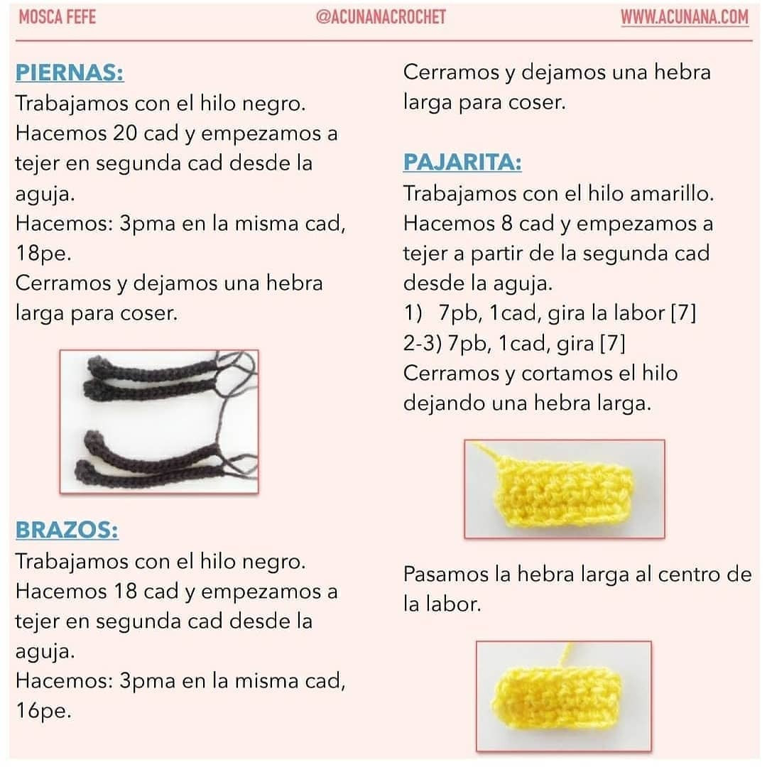 Crochet Cute Cartoon Character with Bowtie Free Pattern