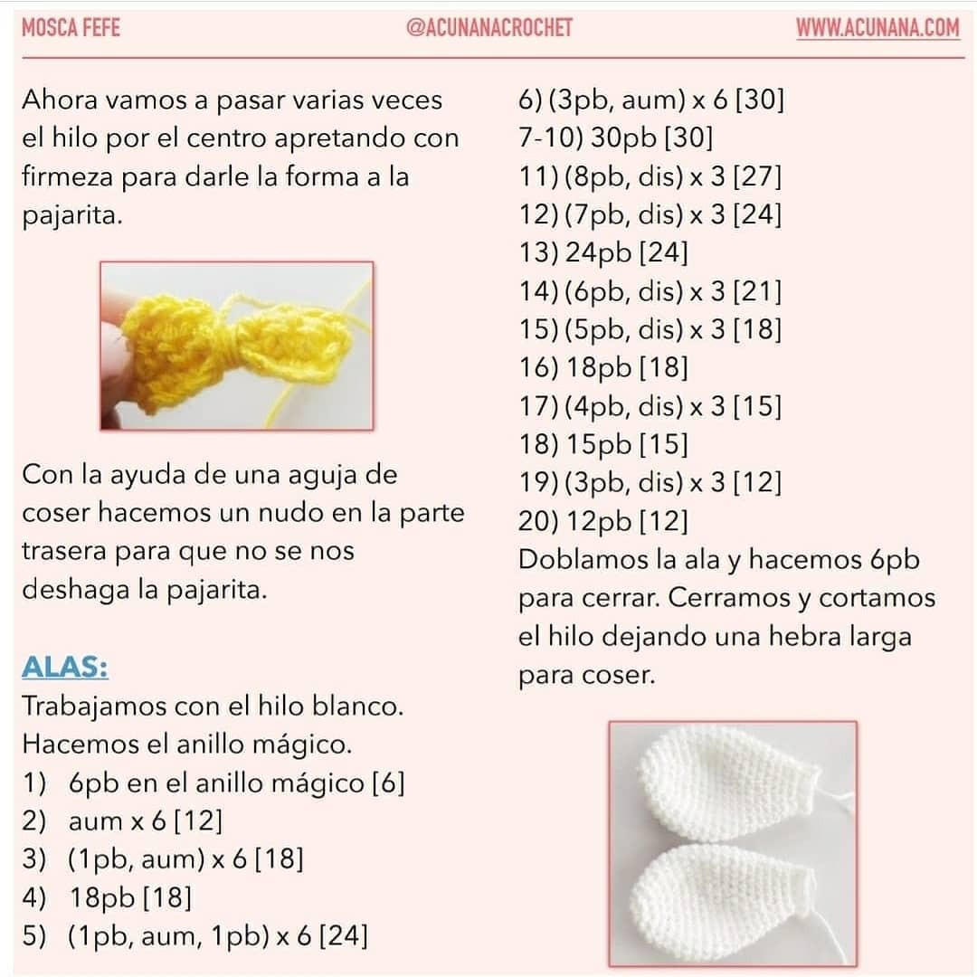 Crochet Cute Cartoon Character with Bowtie Free Pattern