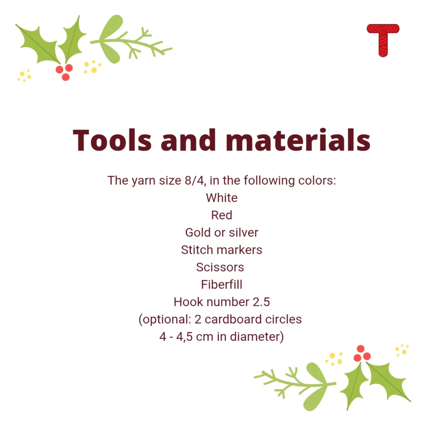 Crochet Drum Christmas Ornament Pattern - Free and Easy Tutorial