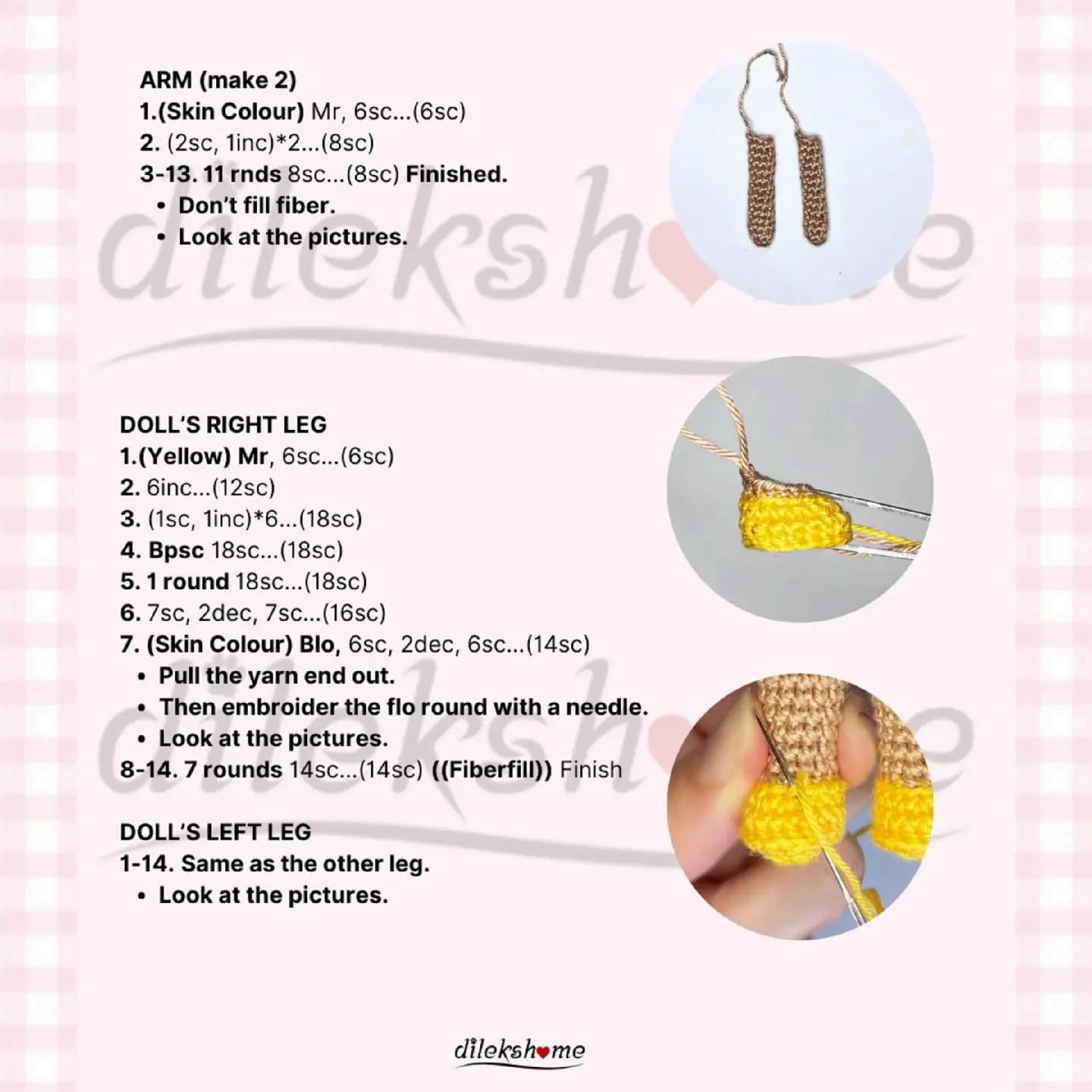 Crochet Esmerella Doll Free Pattern - Last Part Tutorial