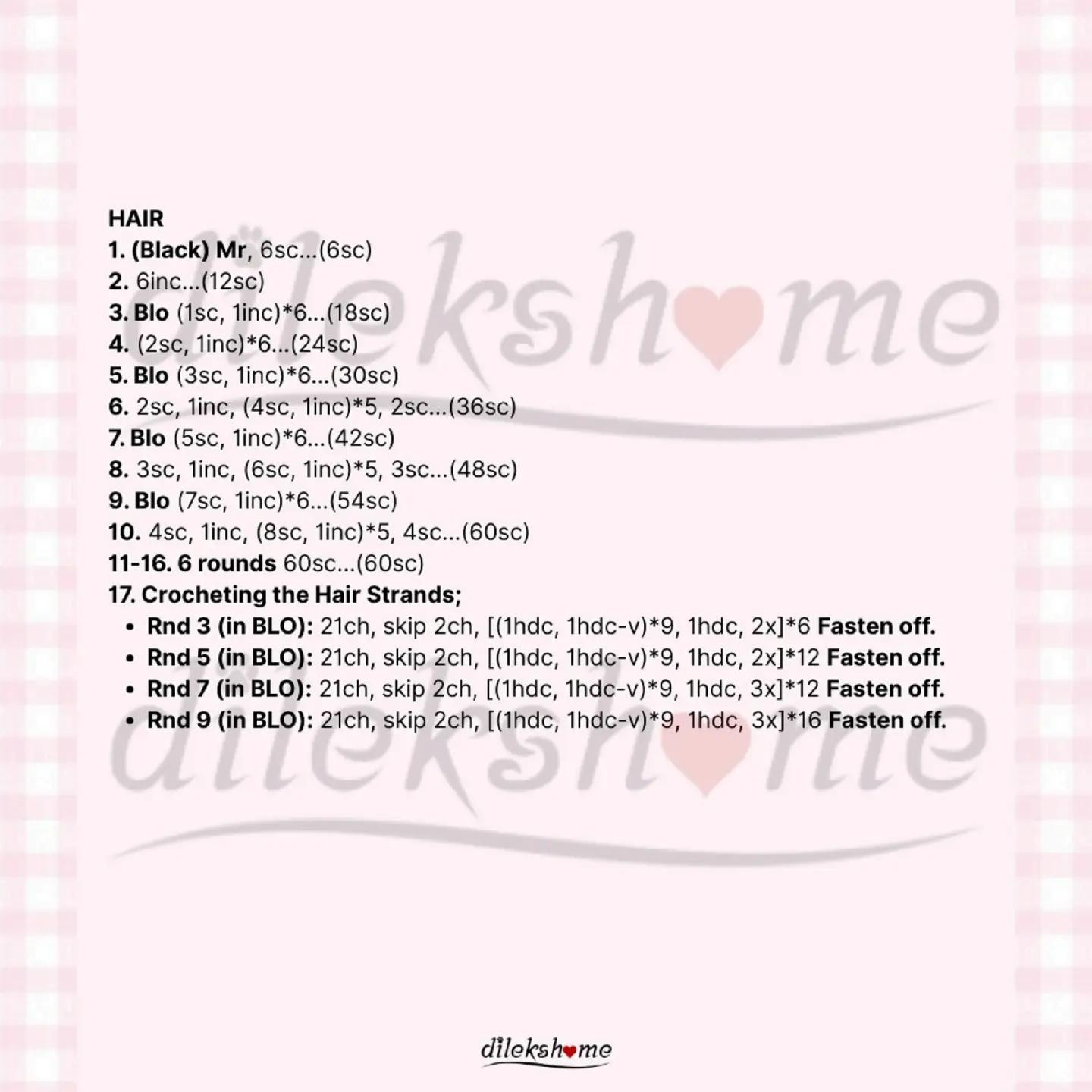 Crochet Esmerella Doll Free Pattern - Last Part Tutorial