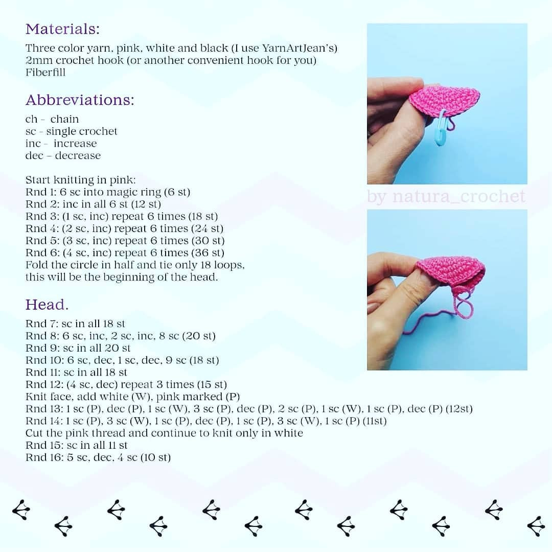 Crochet Flamingo Free Pattern for Beginners