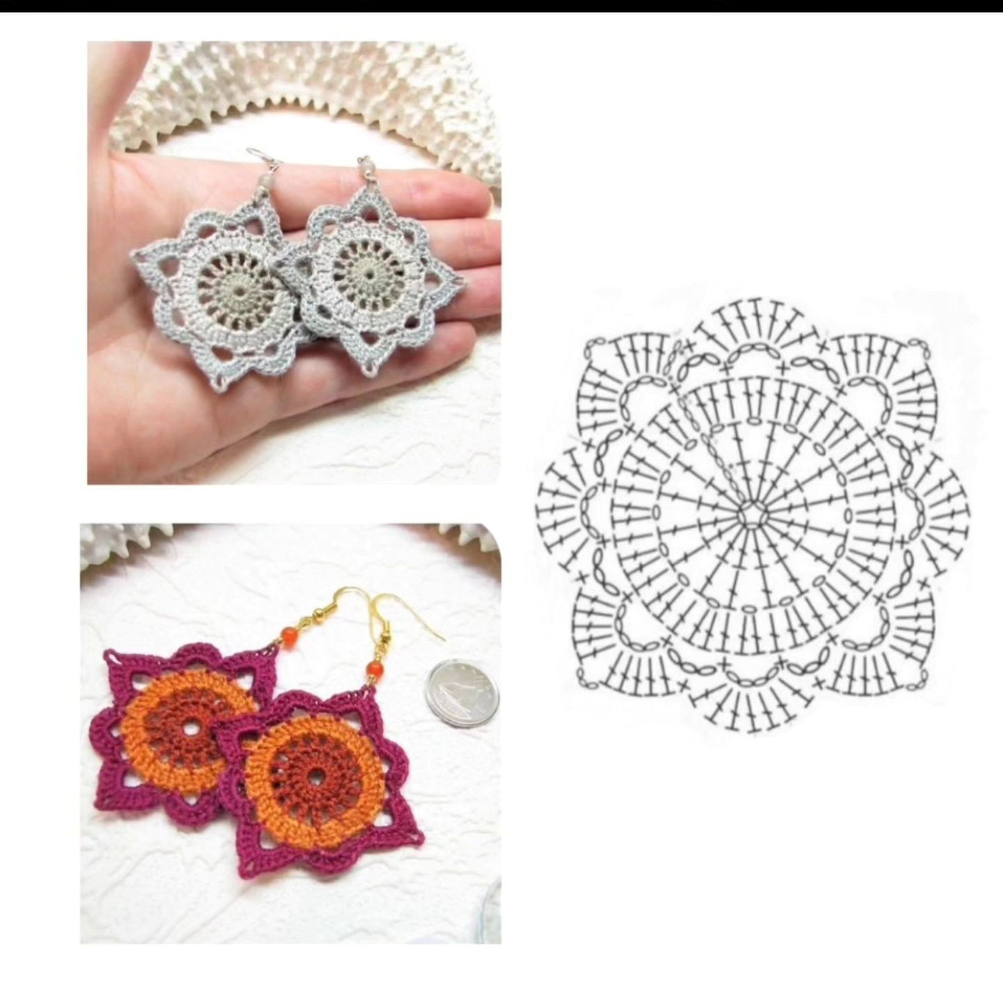 Crochet Flower Earrings Pattern: Elegant and Easy DIY Accessory