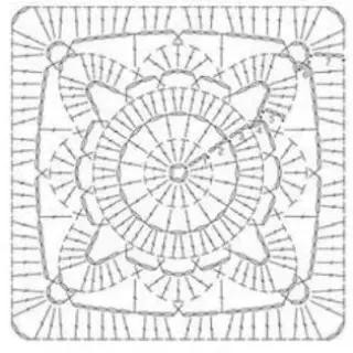 Crochet Flower Square Pattern with Detailed Stitch Instructions
