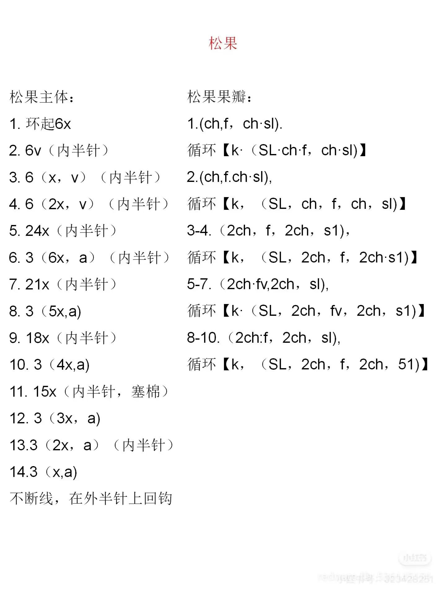 Crochet Forest Scene with Mushrooms and Pine Cones