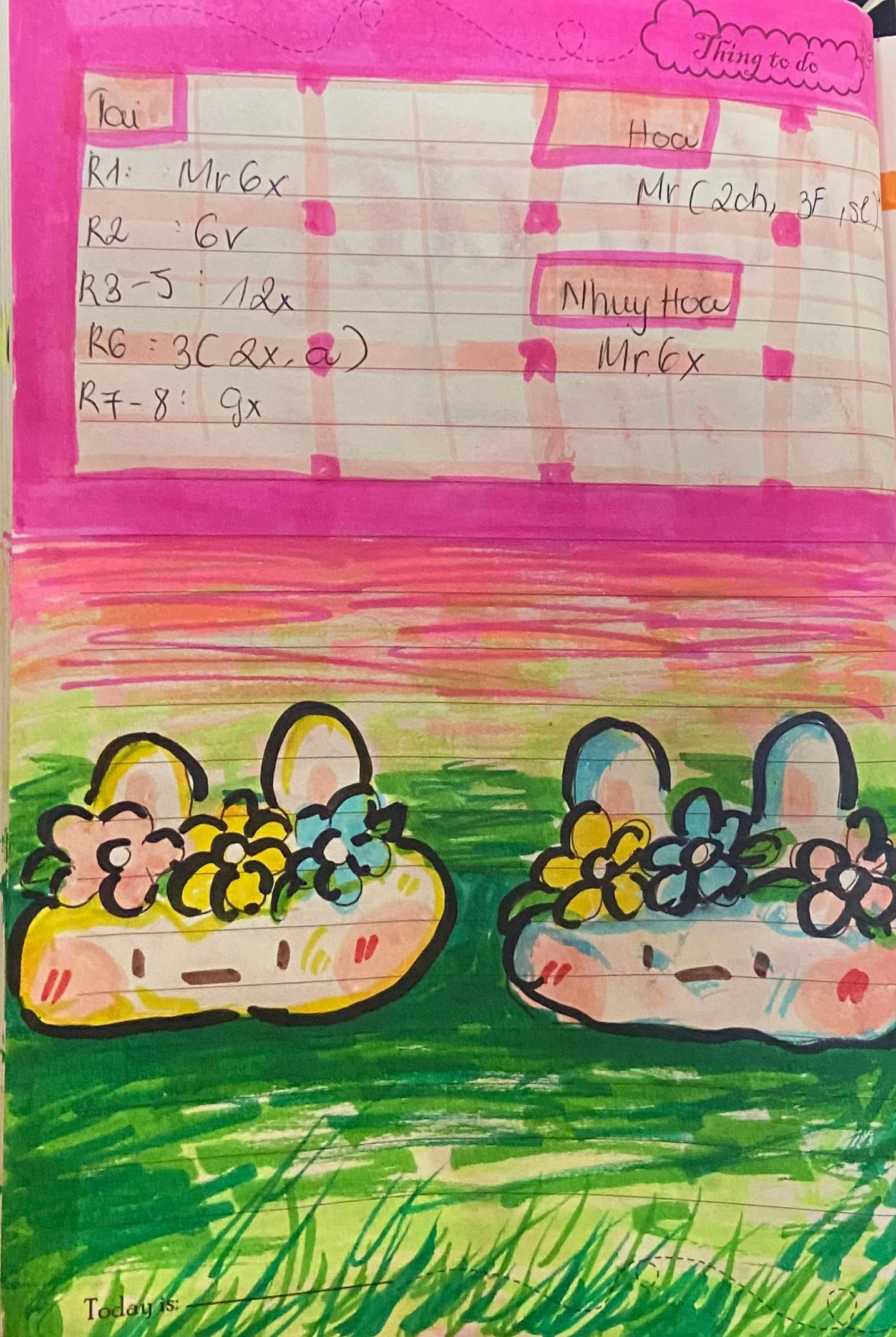 Crochet Kawaii Bunny with Colorful Flower Crown Pattern