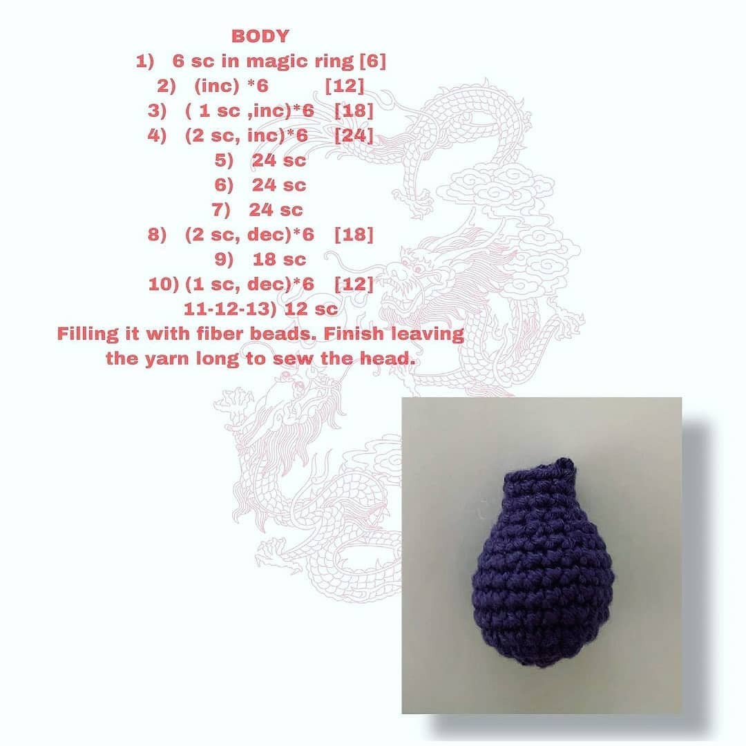 Crochet Little Timo Dragon Pattern Free Download