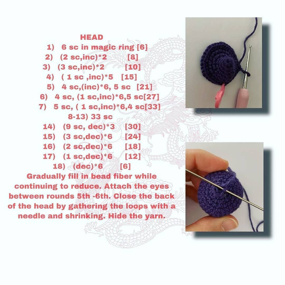 Crochet Little Timo Dragon Pattern Free Download