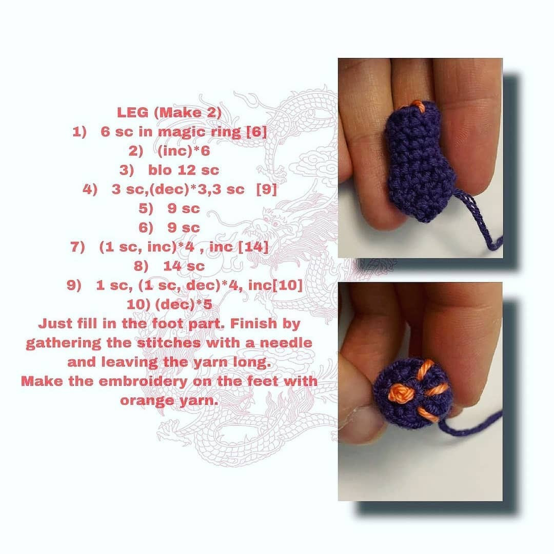 Crochet Little Timo Dragon Pattern Free Download