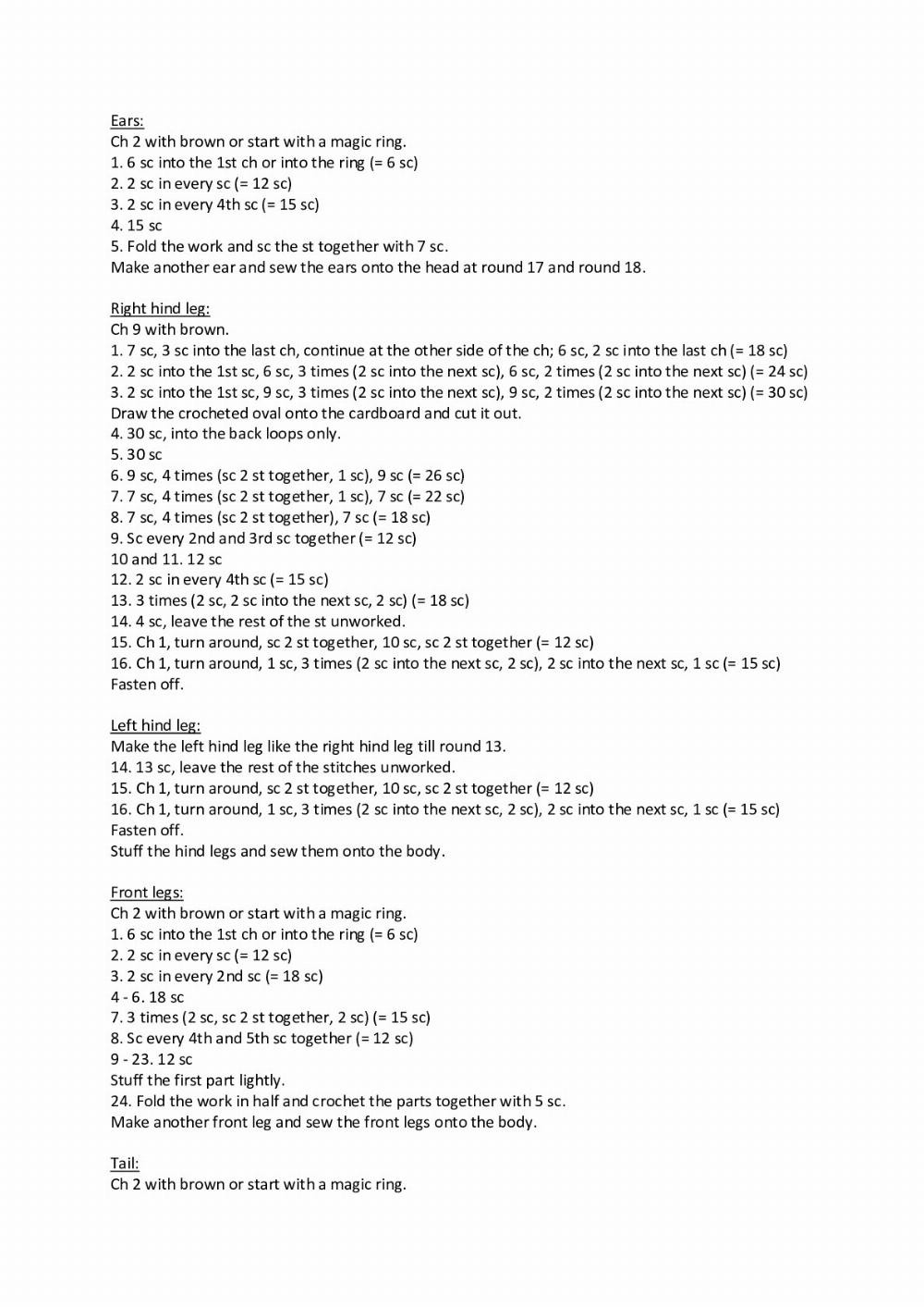 Crochet Pattern: Bas the Bear with Balloon and Party Hat