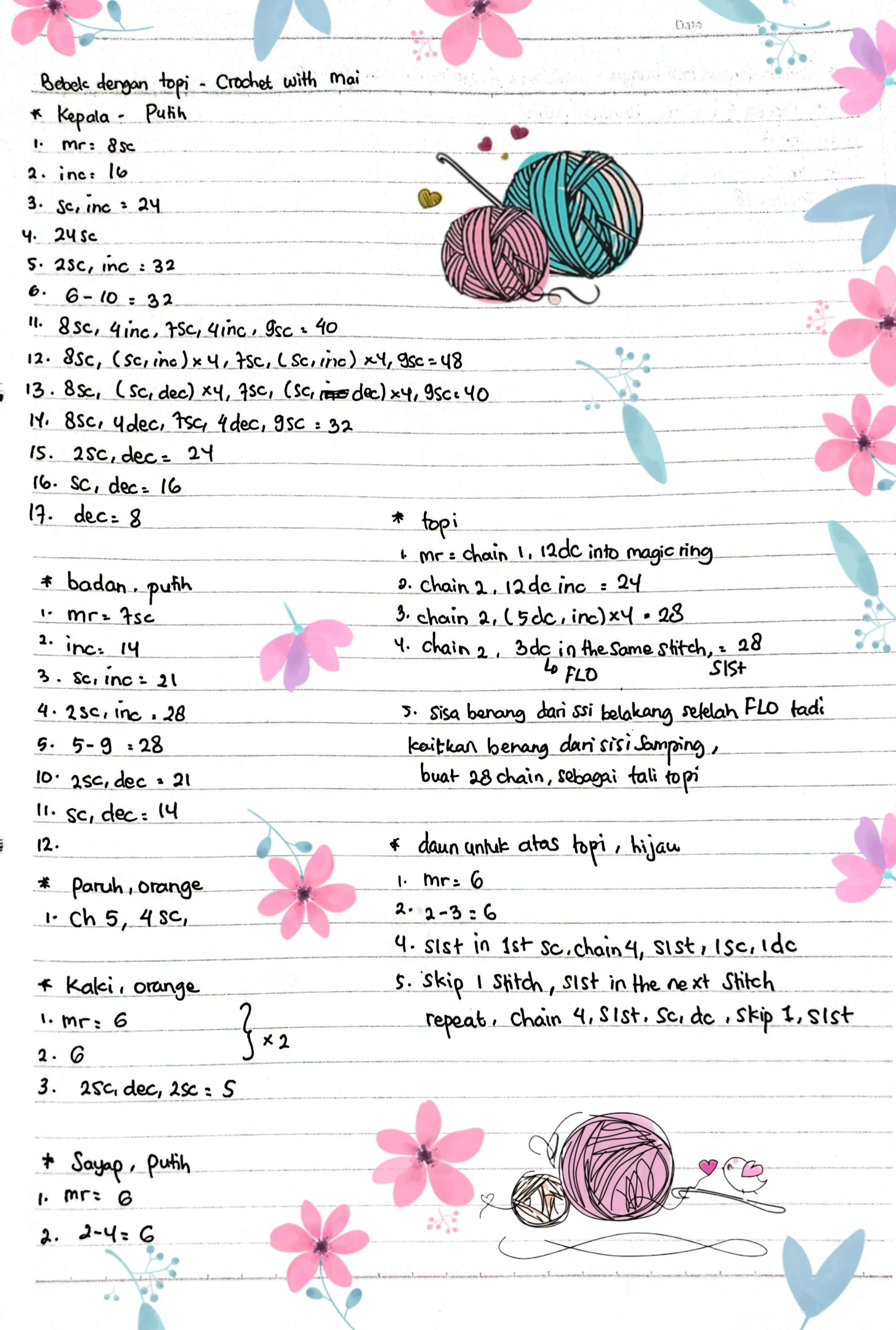 Crochet Pattern: Cute Duck with Frog Hat