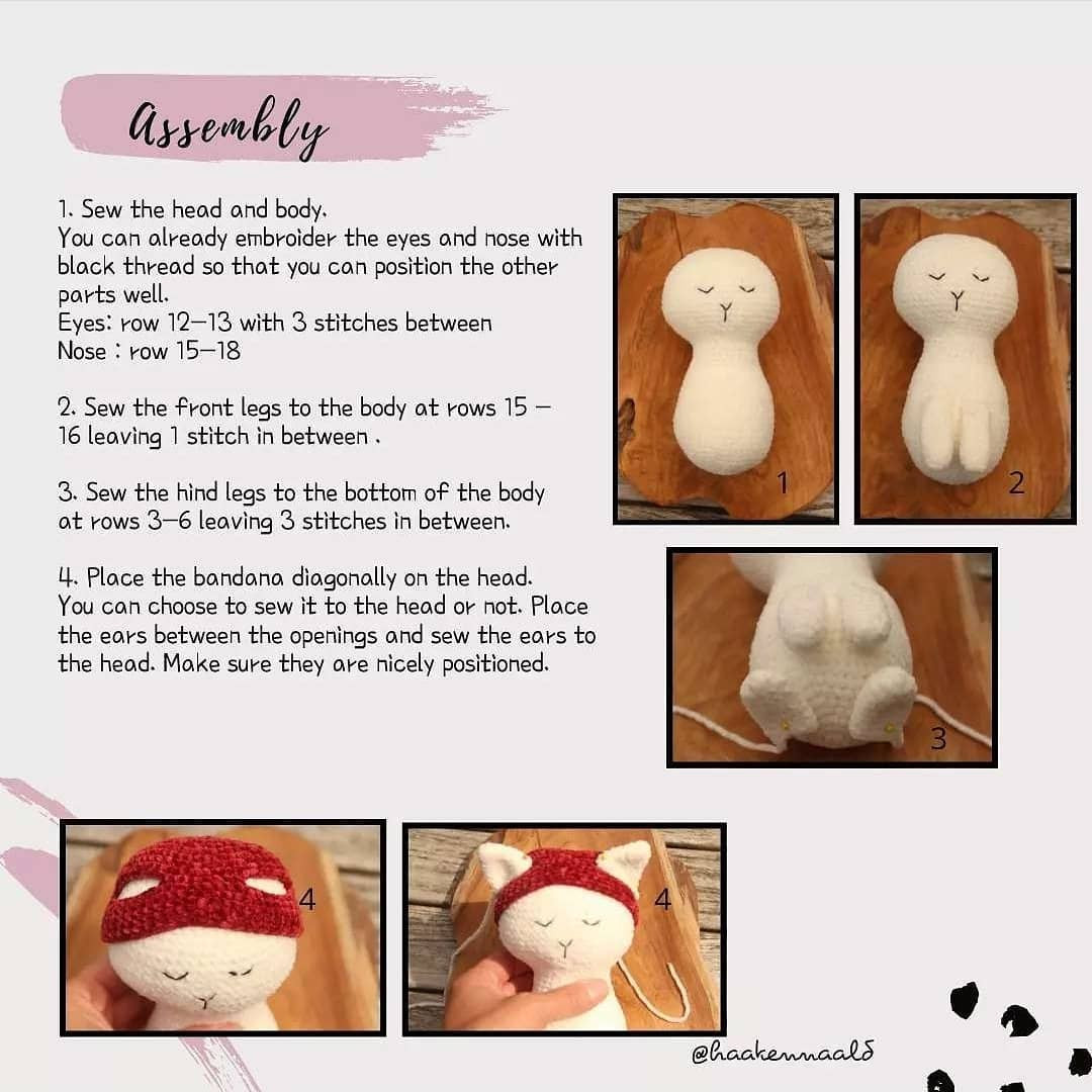 Crochet Pattern for Adorable Cats with Headbands