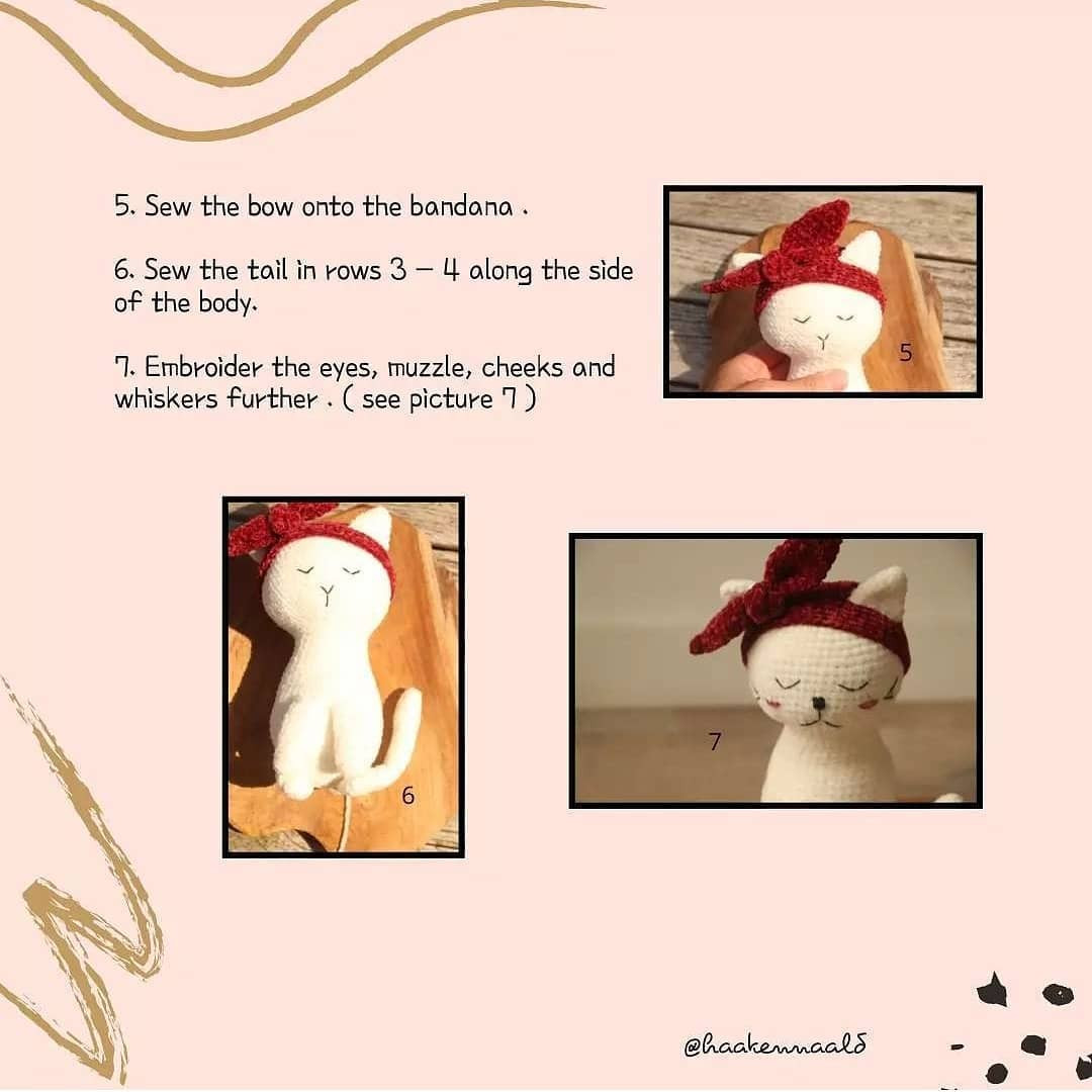 Crochet Pattern for Adorable Cats with Headbands