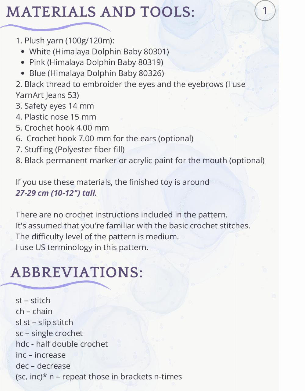 Crochet Pattern for Adorable Plush Bunny Toy with Bow