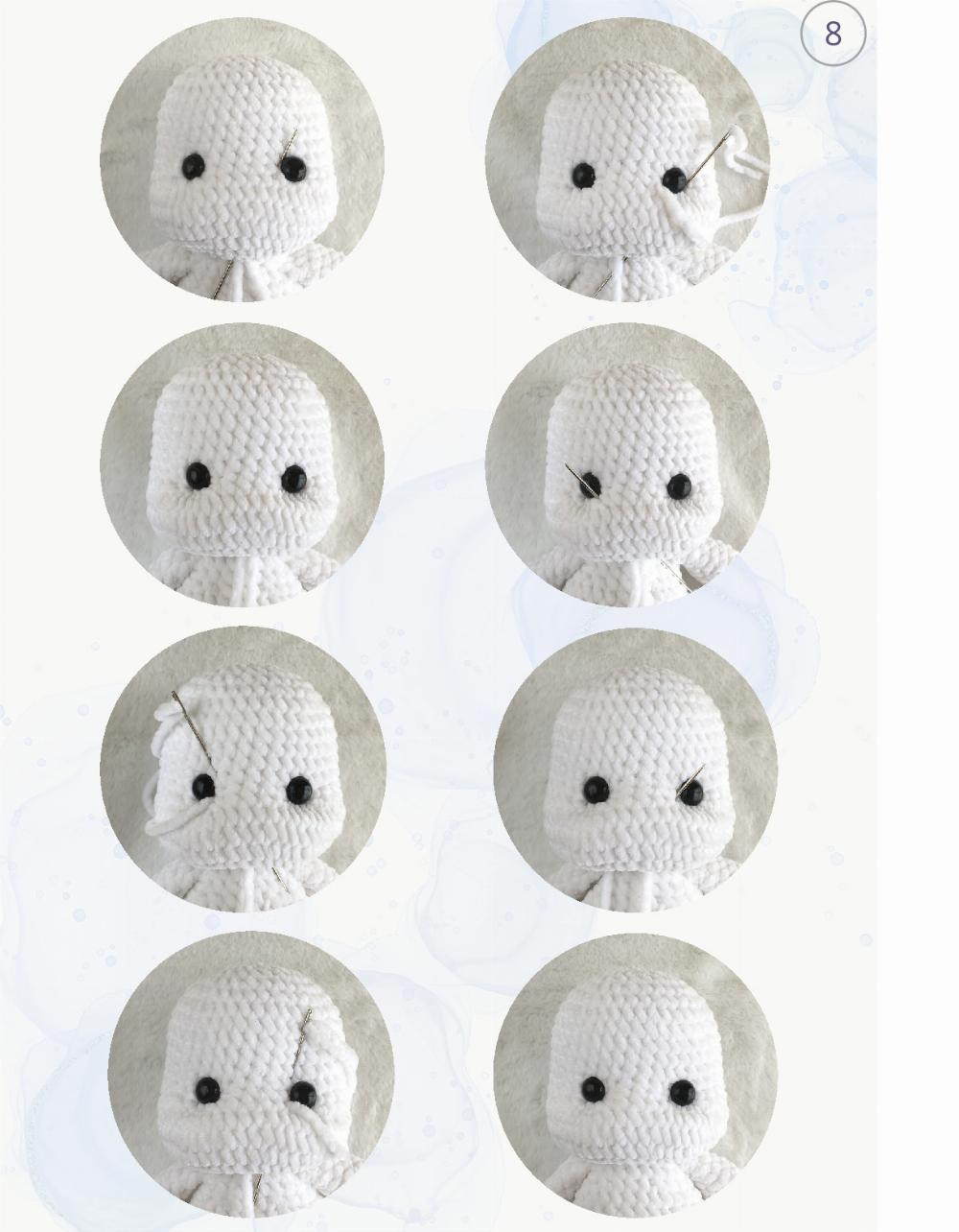 Crochet Pattern for Adorable Plush Bunny Toy with Bow
